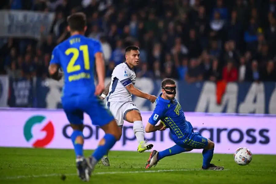 Empoli 0-3 Inter: Frattesi & Lautaro's goals help Nerazzurri win 10-man host